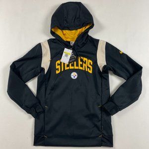 NWT Pittsburgh Steelers Nike Sideline Athletic Therma Fit Hoodie Mens Small